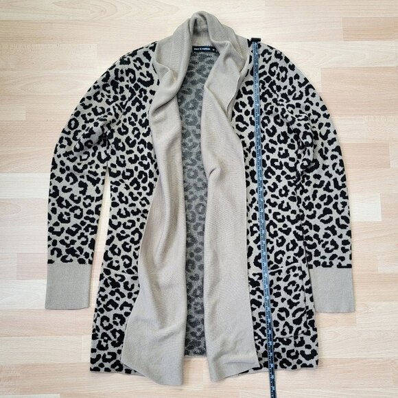 EUC Moon & Madison Cardigan Sweater Leopard Print | Size: Medium - Picture 4 of 13